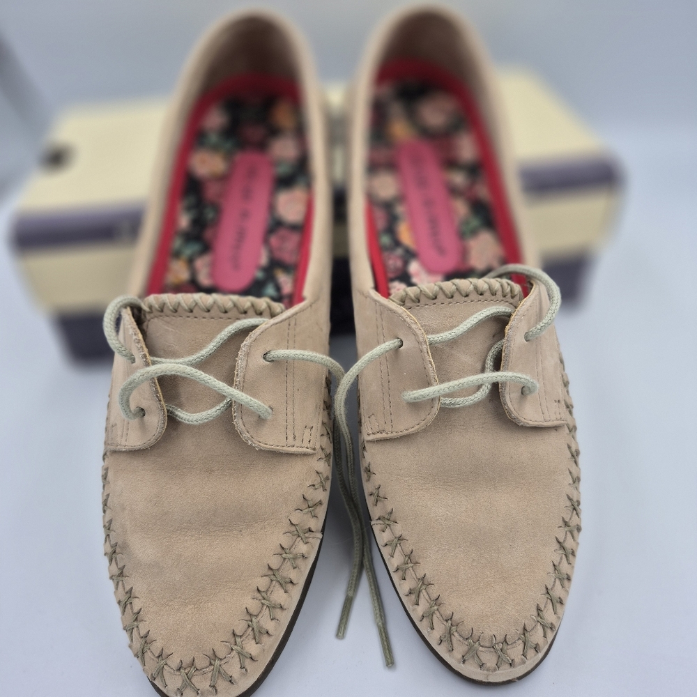 Hush Puppies Beige Flats with Floral Insole